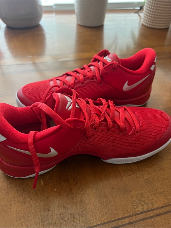 Nike Other - Nike Red Athletic Sneakers with White Swoosh Accents